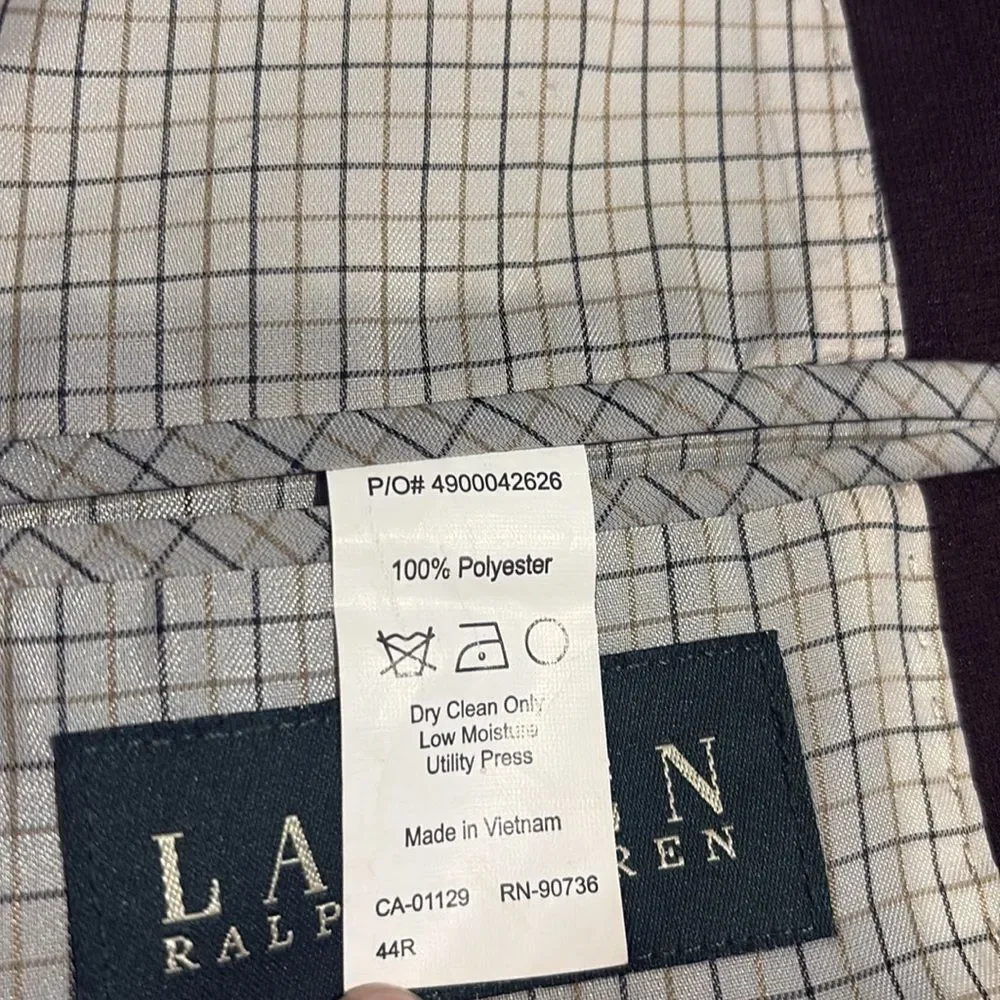 Lauren Ralph Lauren brown sportscoat jacket SZ 44R